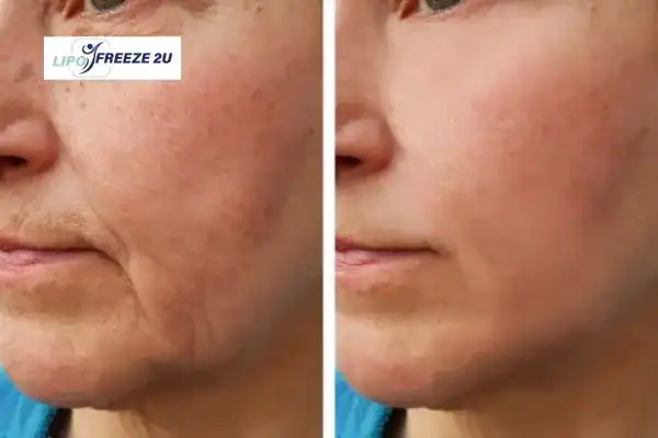 Woman's before and after HIFU Non-Surgical Facelift Treatment Willenhall results