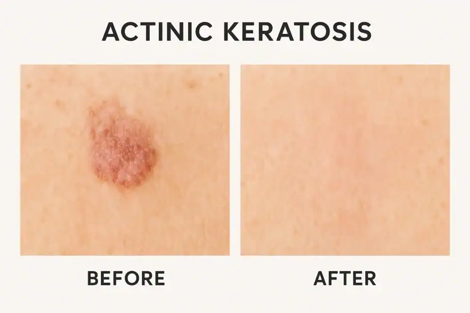 before and after results of ACTINIC KERATOSIS treatment Willenhall