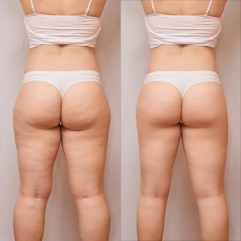 Before & After inner thighs toning treatment Willenhall results