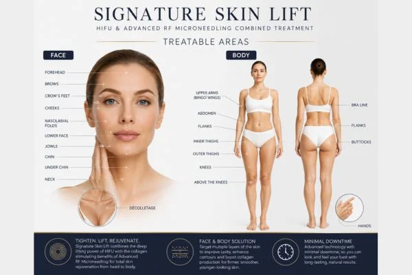 areas we can treat with signature skin lift Willenhall